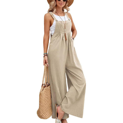 Loose Fit Wide Leg Jumpsuit for Women by HitMyNeed