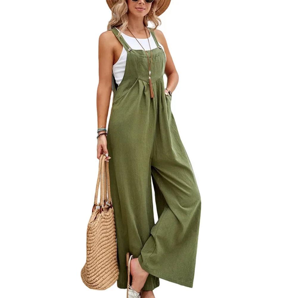 Loose Fit Wide Leg Jumpsuit for Women by HitMyNeed