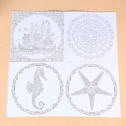 Lost Ocean Adult Coloring Book, 24 Pages by HitMyNeed