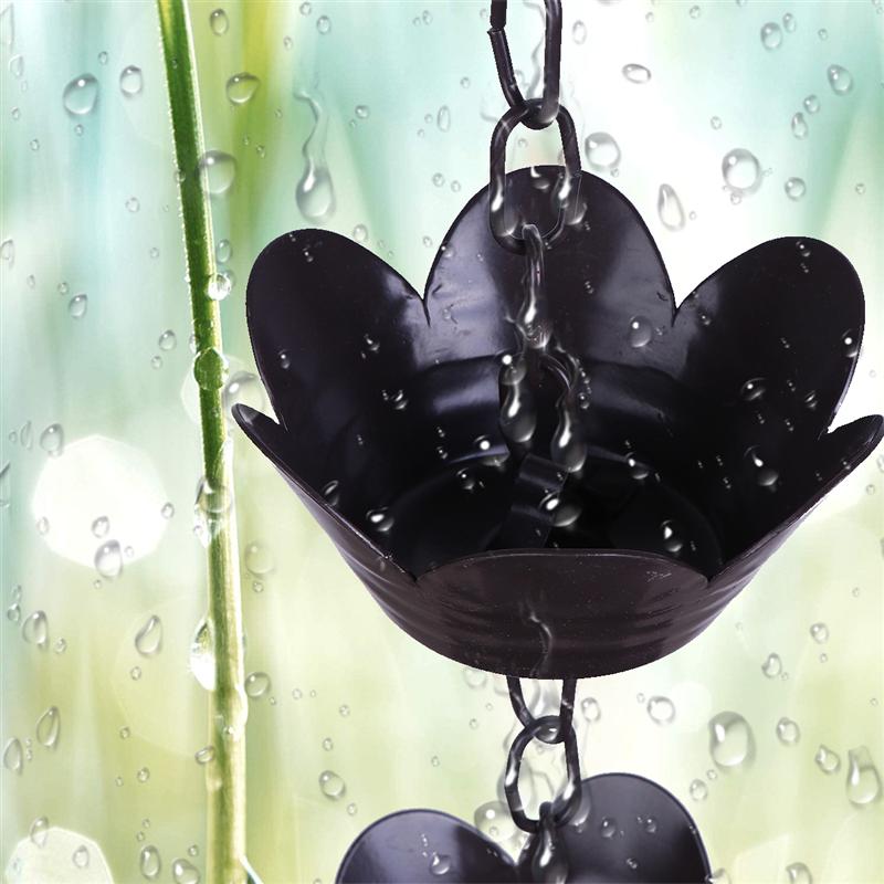 Lotus Rain Chain Copper Outdoor Water Feature by HitMyNeed