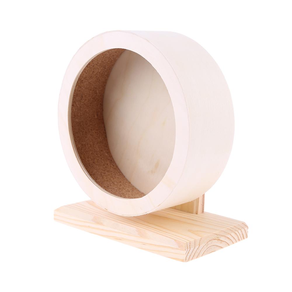 Low Noise Wooden Hamster Wheel for Small Pets by HitMyNeed