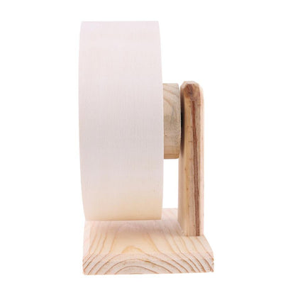 Low Noise Wooden Hamster Wheel for Small Pets by HitMyNeed