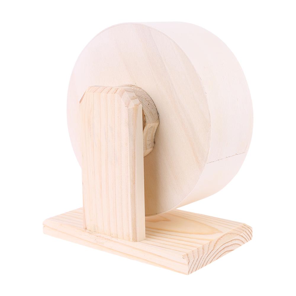 Low Noise Wooden Hamster Wheel for Small Pets by HitMyNeed