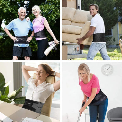 Lower Back Brace with 6 Stays for Lumbar Support by HitMyNeed