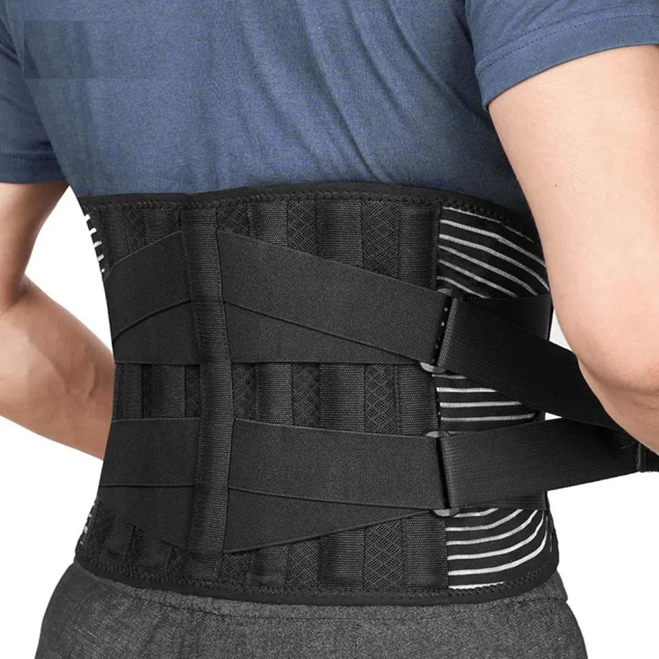Lower Back Brace with 6 Stays for Lumbar Support m by HitMyNeed