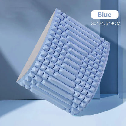 Lower Back Stretcher Pillow for Lumbar Pain Relief blue by HitMyNeed