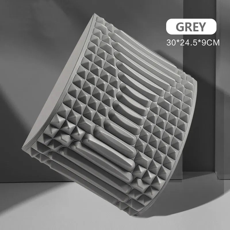 Lower Back Stretcher Pillow for Lumbar Pain Relief gray by HitMyNeed