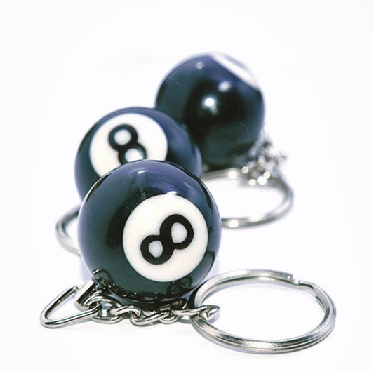 Lucky 8 Pool Ball Keychain by HitMyNeed