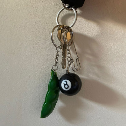 Lucky 8 Pool Ball Keychain by HitMyNeed