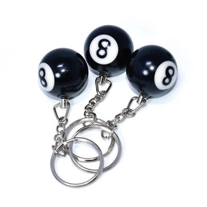 Lucky 8 Pool Ball Keychain by HitMyNeed