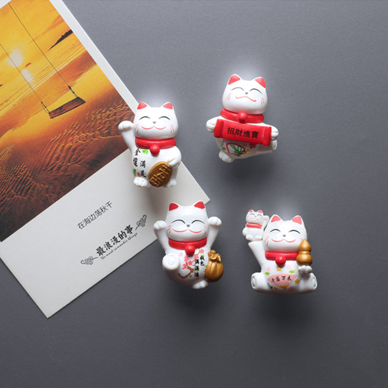 Lucky Cat Refrigerator Magnets Set of 8 by HitMyNeed