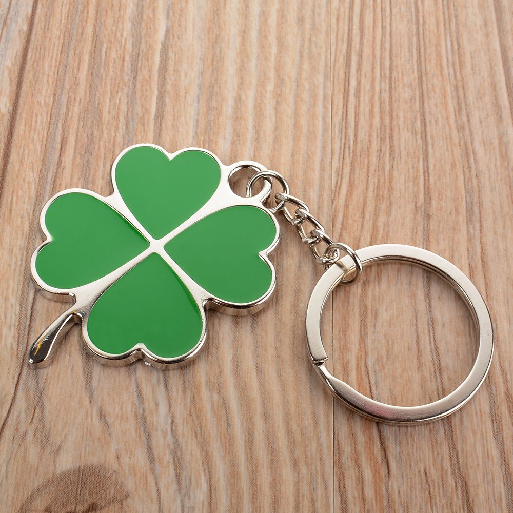 Lucky Four Leaf Clover Keychain Charm by HitMyNeed