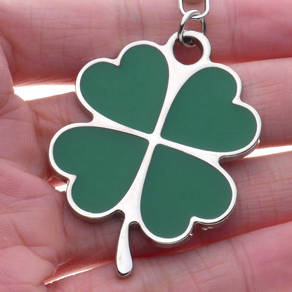 Lucky Four Leaf Clover Keychain Charm by HitMyNeed