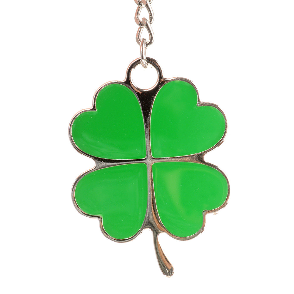 Lucky Four Leaf Clover Keychain Charm by HitMyNeed