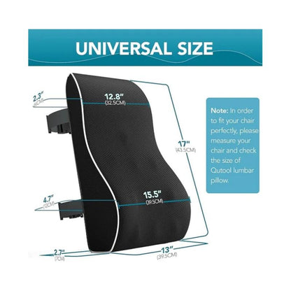 Lumbar Support Pillow for Office, Car & Gaming Chairs by HitMyNeed