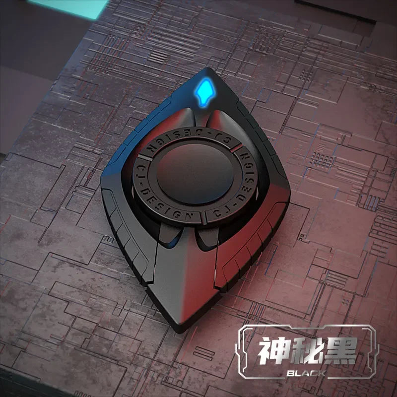 Luminous Fidget Spinner & Mobile Phone Holder black by HitMyNeed