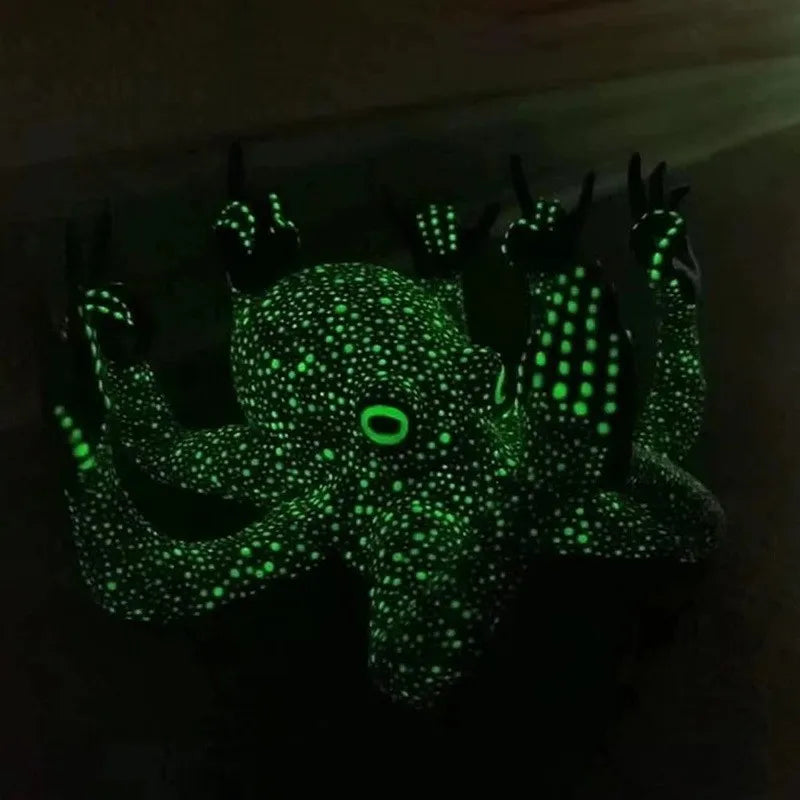 Luminous Middle-Finger Octopus Garden & Desk Statue by HitMyNeed