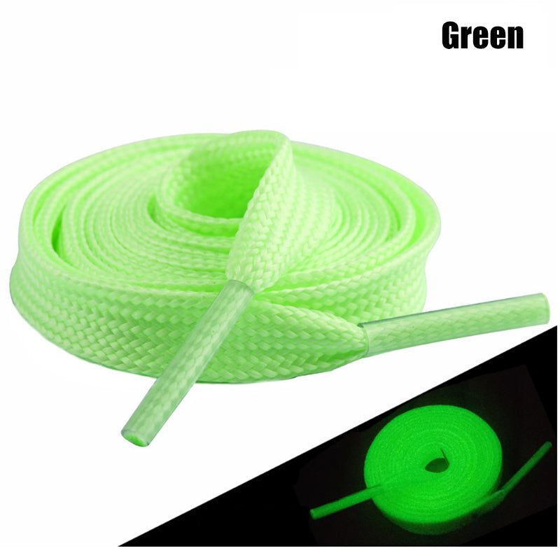 Luminous Reflective Shoelaces for Night Sports 120cm green by HitMyNeed