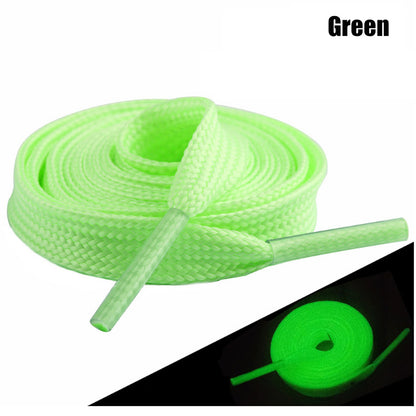 Luminous Reflective Shoelaces for Night Sports 120cm green by HitMyNeed