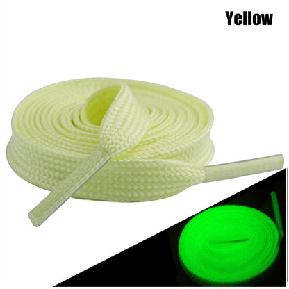 Luminous Reflective Shoelaces for Night Sports 120cm yellow by HitMyNeed