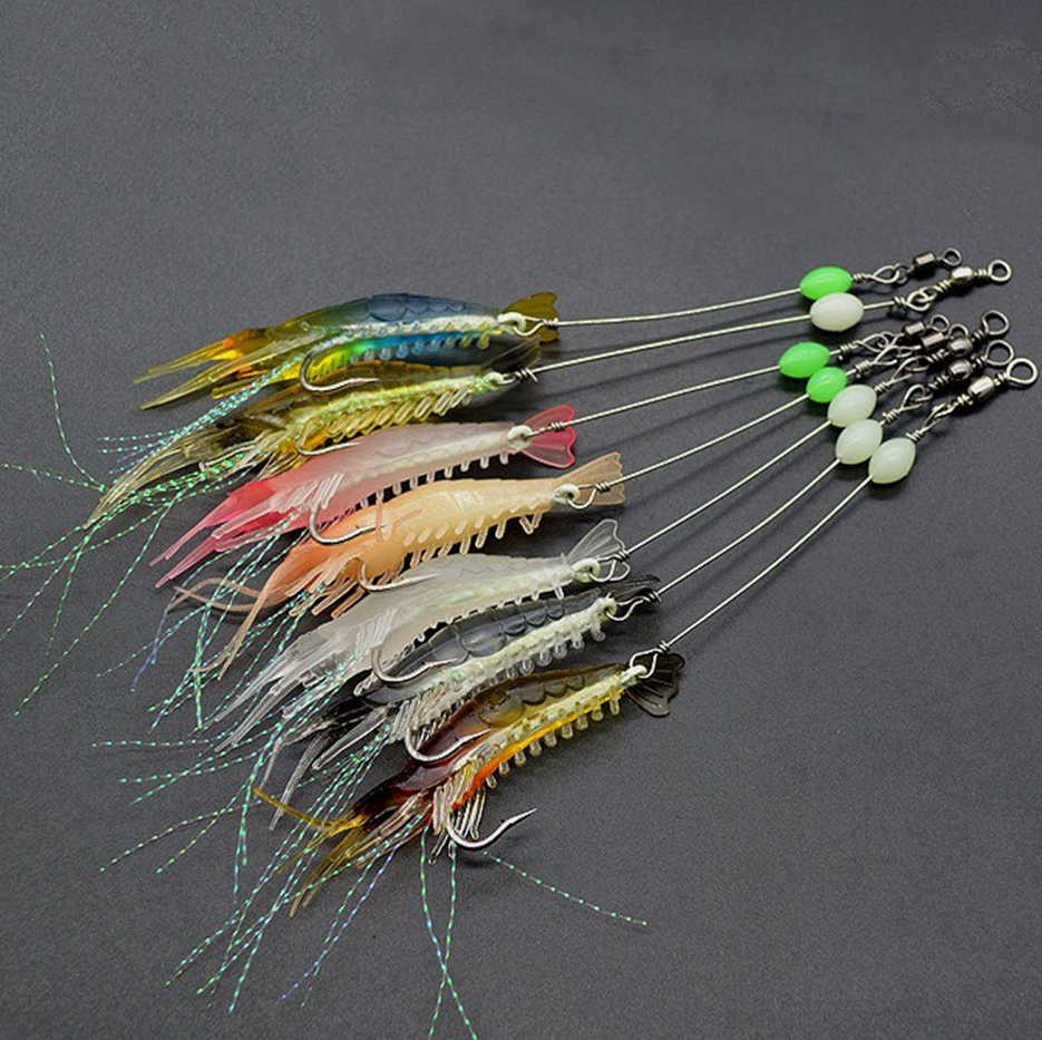 Luminous Shrimp Fishing Lure Set (7 Pieces) by HitMyNeed
