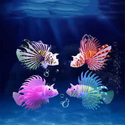 Luminous Silicone Lionfish Aquarium Ornament by HitMyNeed