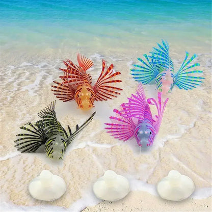 Luminous Silicone Lionfish Aquarium Ornament by HitMyNeed