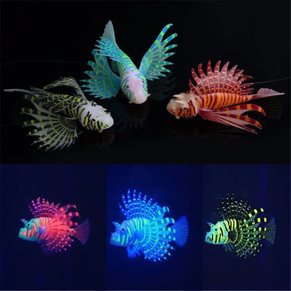 Luminous Silicone Lionfish Aquarium Ornament by HitMyNeed