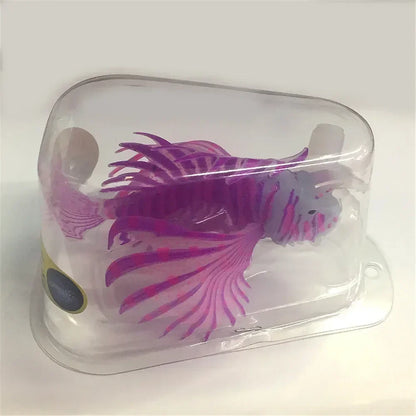 Luminous Silicone Lionfish Aquarium Ornament fish-purple by HitMyNeed