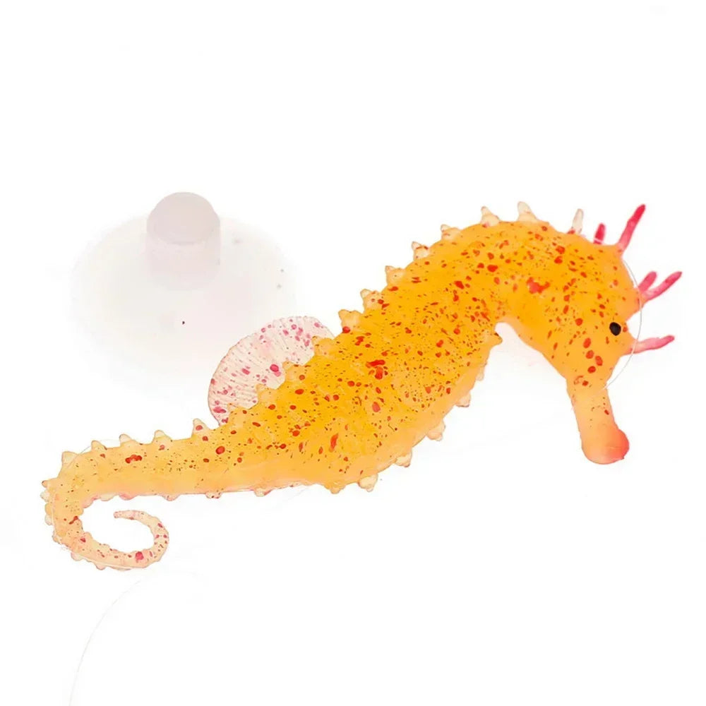 Luminous Silicone Lionfish Aquarium Ornament hippocampus-orange by HitMyNeed