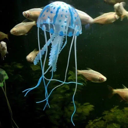 Luminous Silicone Lionfish Aquarium Ornament jellyfish-blue by HitMyNeed