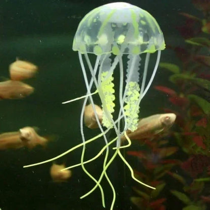 Luminous Silicone Lionfish Aquarium Ornament jellyfish-yellow by HitMyNeed