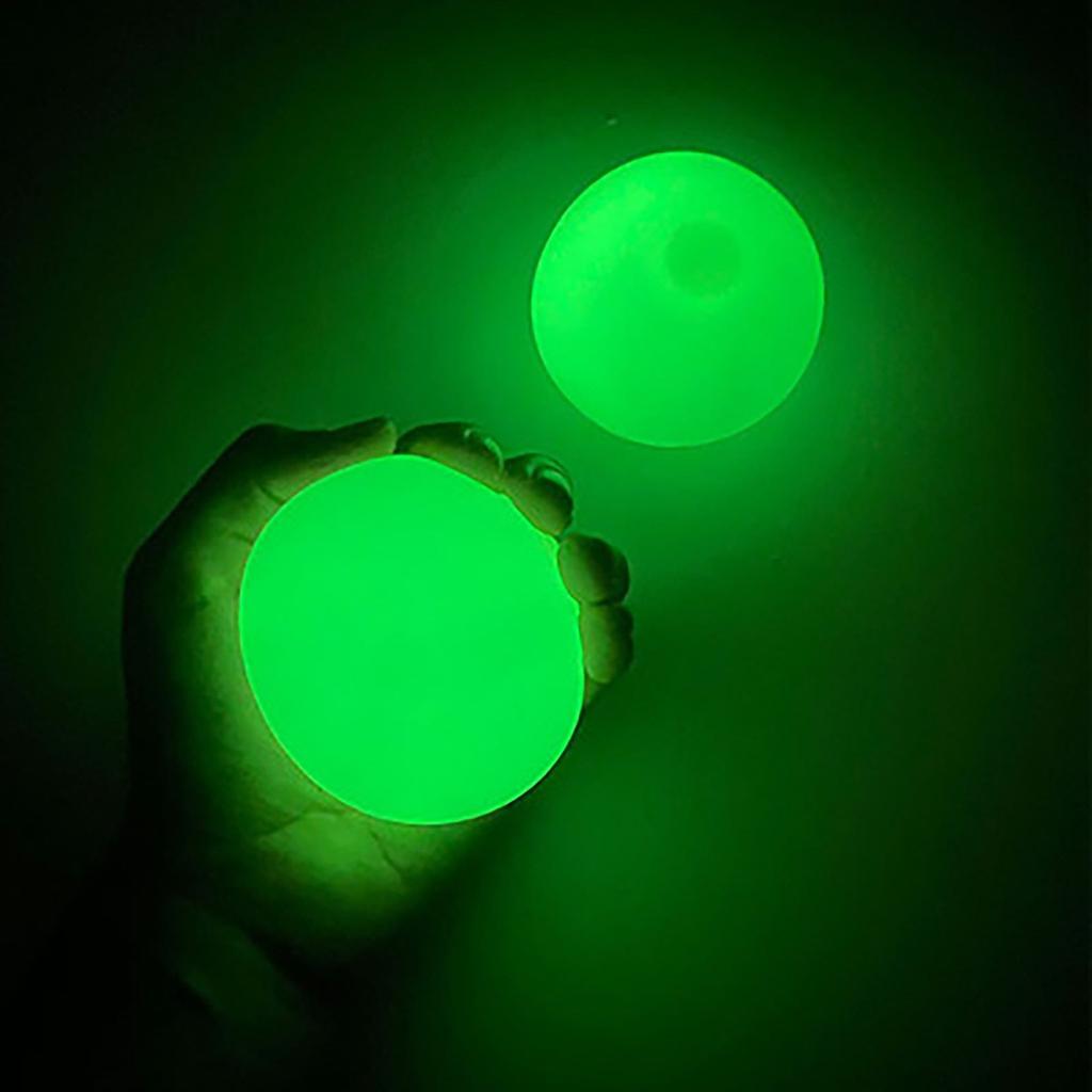 Luminous Sticky Wall Balls Set of 4 - Glow Throw Toys by HitMyNeed