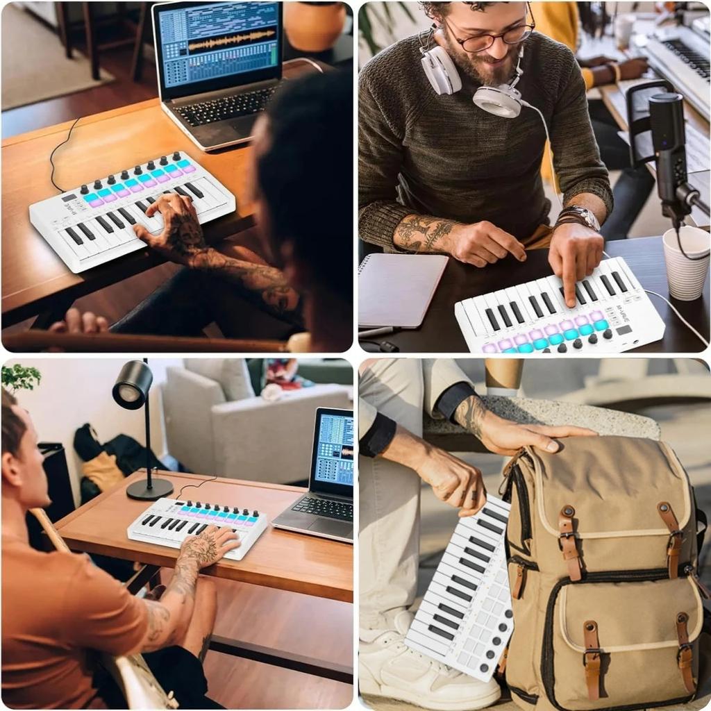 M-VAVE SMK-25 II 25-Key Wireless MIDI Pad Controller by HitMyNeed