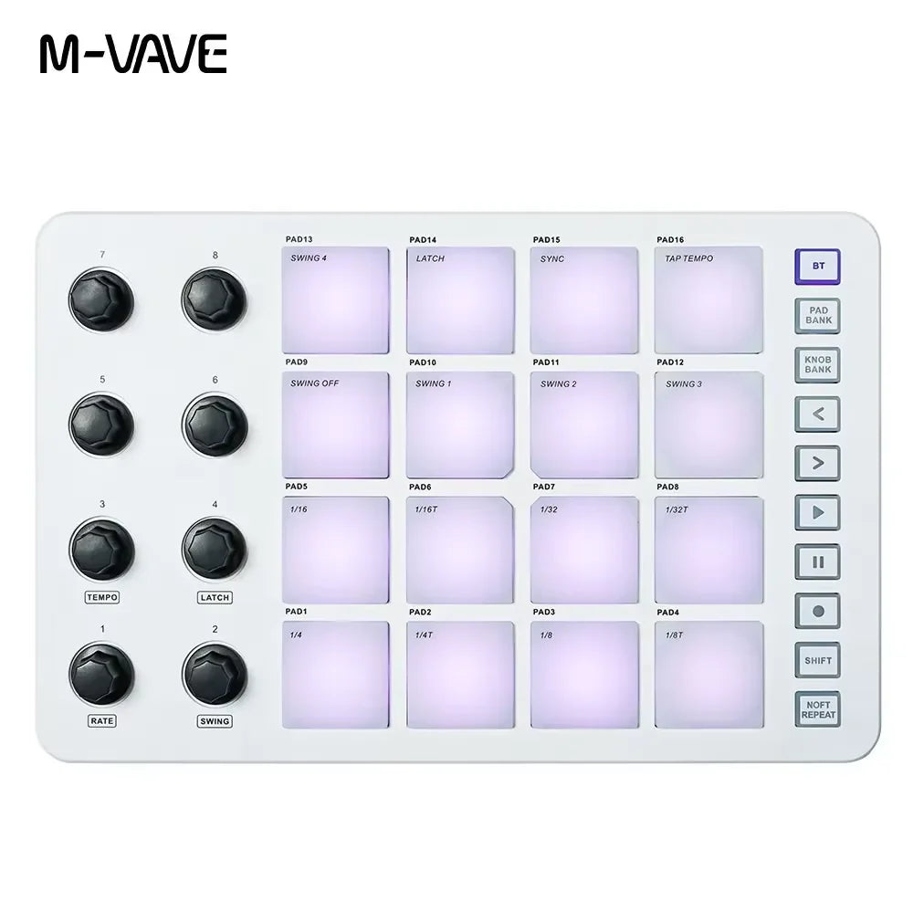M-VAVE SMK-25 II 25-Key Wireless MIDI Pad Controller smc-pad by HitMyNeed