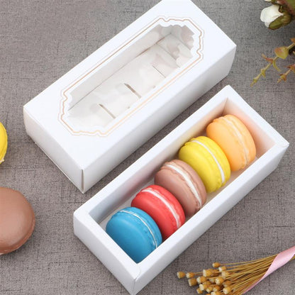 Macaron Boxes with Clear Window (Pack of 30) by HitMyNeed