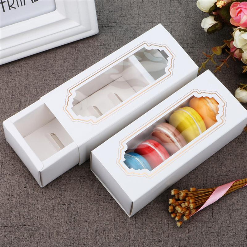 Macaron Boxes with Clear Window (Pack of 30) by HitMyNeed