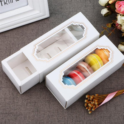 Macaron Boxes with Clear Window (Pack of 30) by HitMyNeed