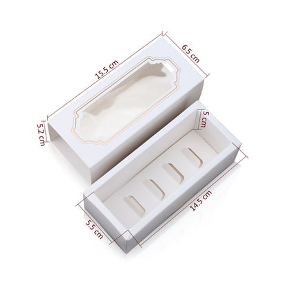 Macaron Boxes with Clear Window (Pack of 30) by HitMyNeed