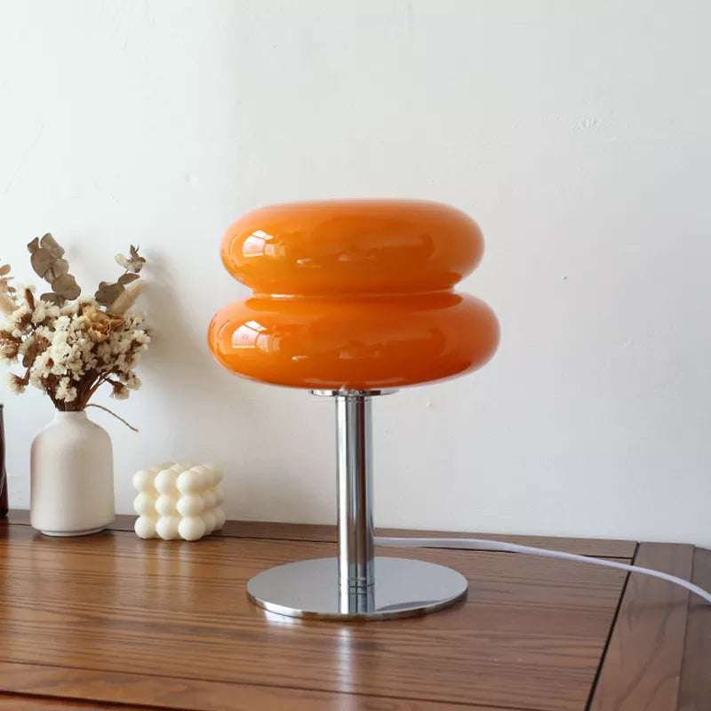 Macaron Glass Table Lamp with Trichromatic Dimming by HitMyNeed