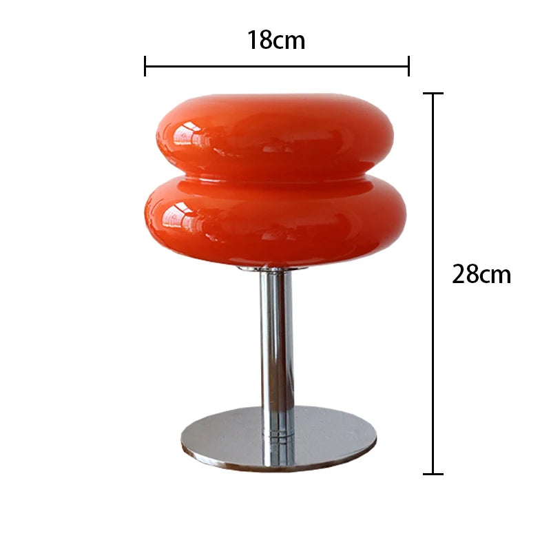 Macaron Glass Table Lamp with Trichromatic Dimming by HitMyNeed