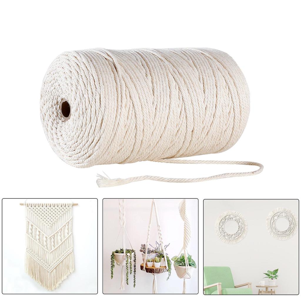 Macrame Cotton Cord 3mm x 260m for DIY Projects by HitMyNeed