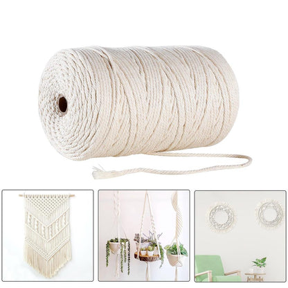 Macrame Cotton Cord 3mm x 260m for DIY Projects by HitMyNeed