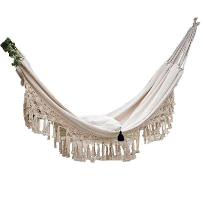 Macrame Hammock Outdoor Swing for Two by HitMyNeed
