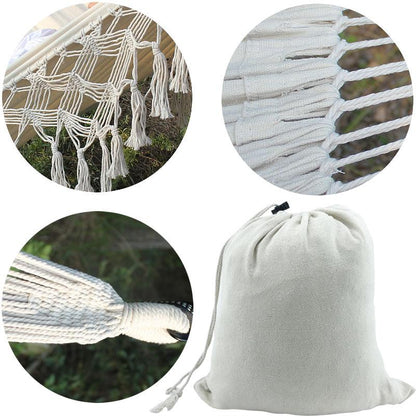 Macrame Hammock Outdoor Swing for Two by HitMyNeed