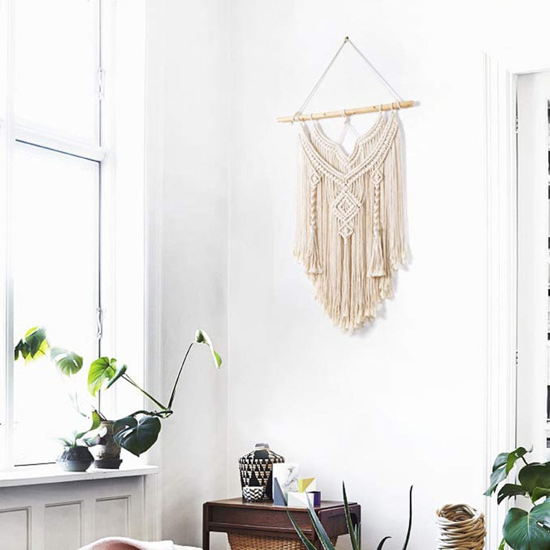 Macrame Tapestry Wall Hanging Decor, 50 x 88 cm by HitMyNeed