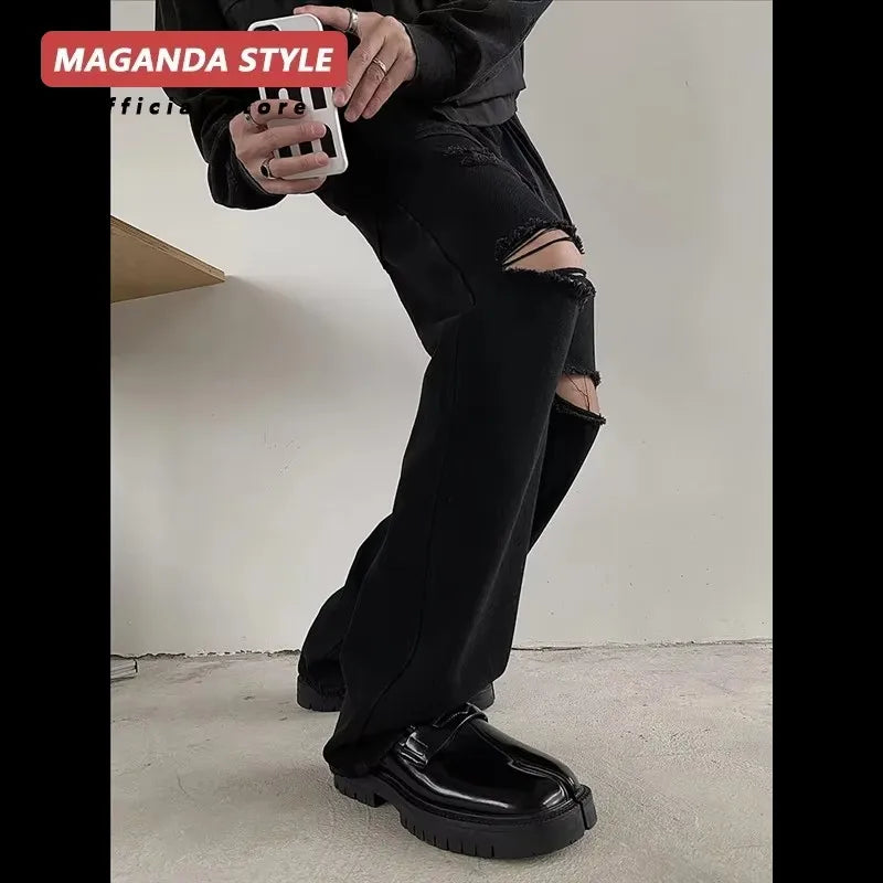 Maganda Tabi Split Toe Leather Loafers Unisex by HitMyNeed