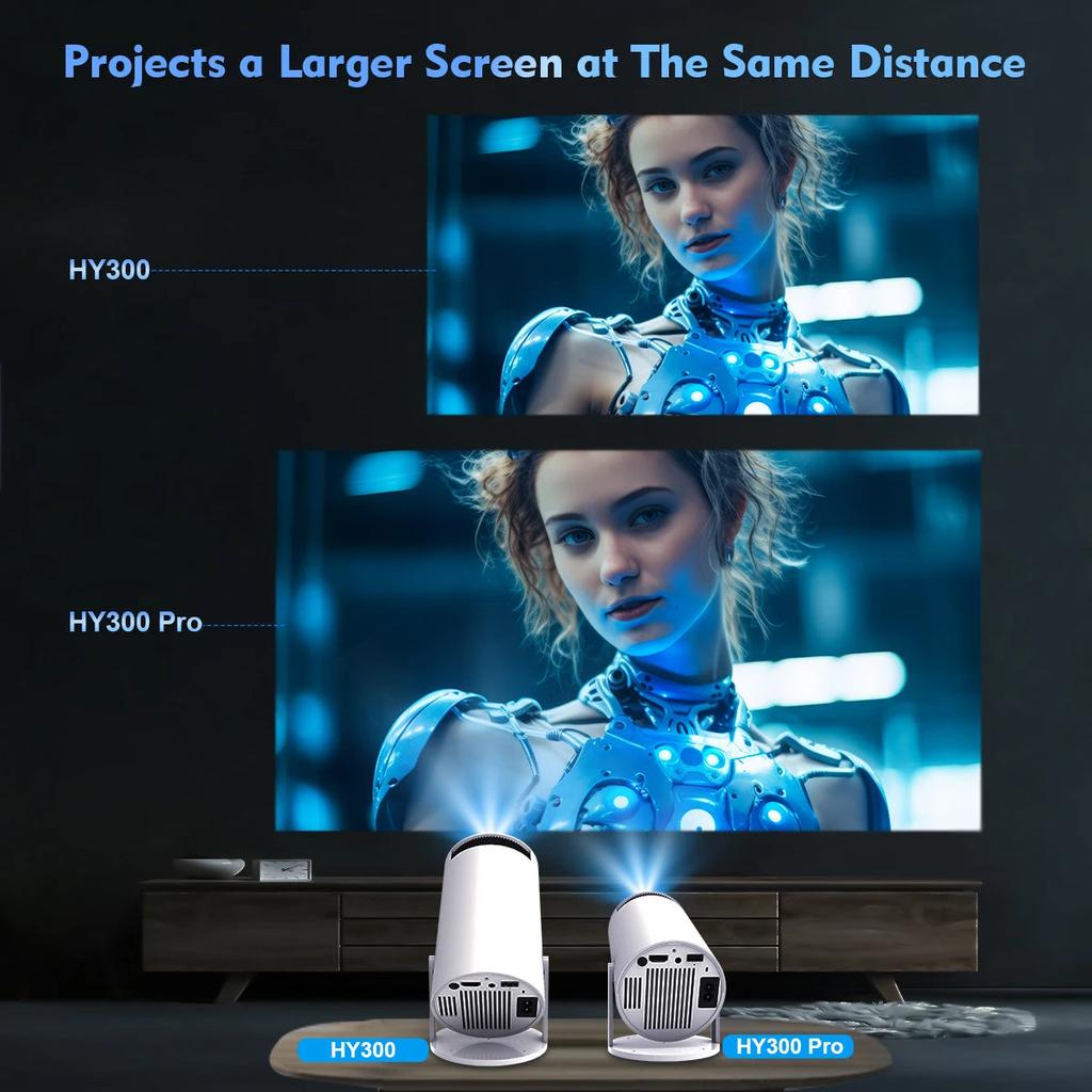 Magcubic HY300 Pro 4K Projector with Android 11 and WiFi 6 by HitMyNeed
