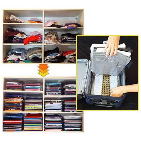 Magic Clothes Organizer Set of 10 for Neat Storage by HitMyNeed
