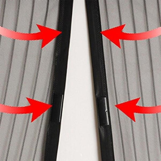 Magic Mesh Magnetic Screen Door - Black, 2050 x 1005mm by HitMyNeed
